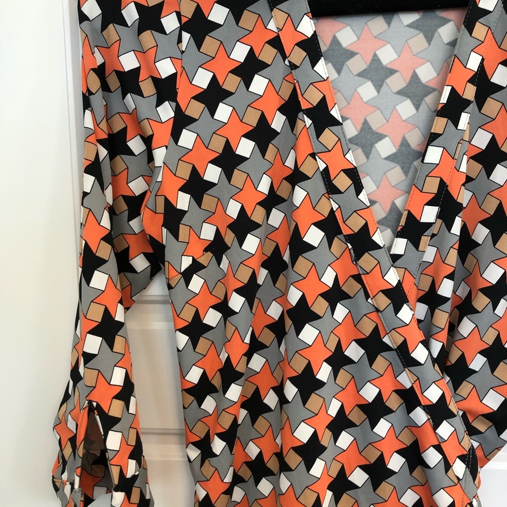 Julie Brown Wrap Dress. Size Medium